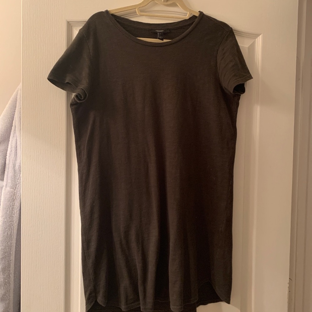Green t shirt dress from forever 21